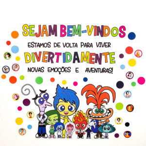 Painel Volta às Aulas Divertidamente