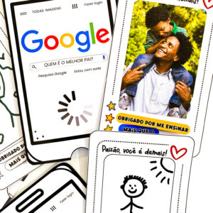 Cartão Dia dos Pais tema Google