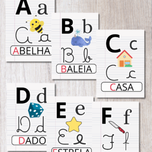 Alfabeto de Parede - 4 Letras