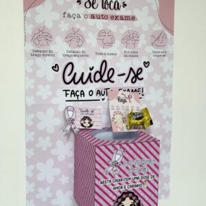 Bambolê e Caixa Motivacional Outubro Rosa