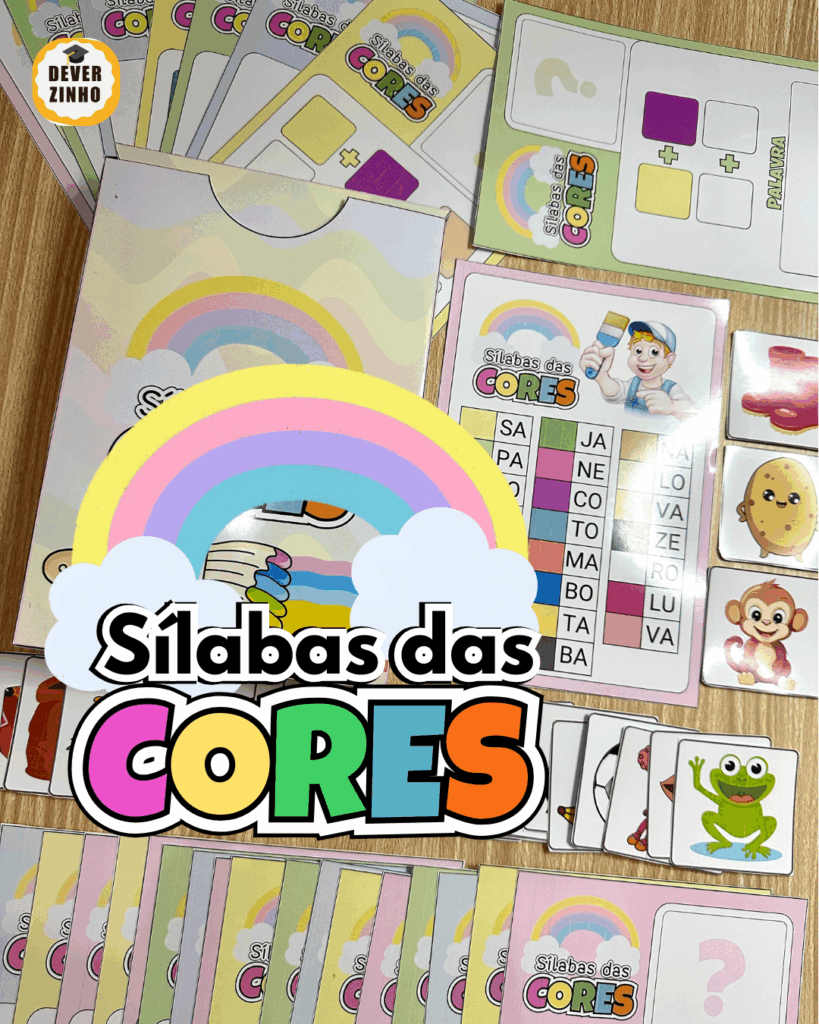 Sílabas das Cores – Deverzinhos – Recursos Pedagógicos em PDF