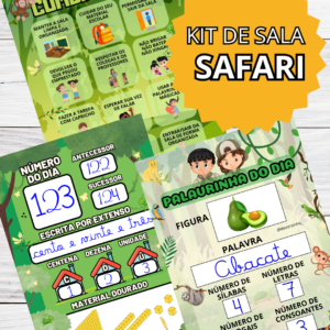 Kit de decoração de Sala - SAFARI