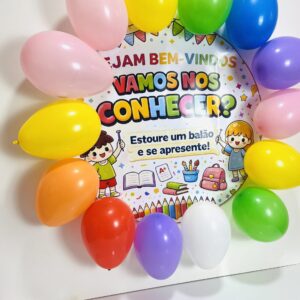 Dinâmica Volta às Aulas – Balões Interativos