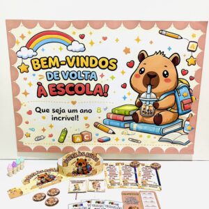 Kit Volta às Aulas – TEMA CAPIVARA