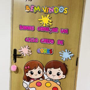 Painel bem- vindos volta às aulas