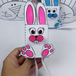 Coelhinho interativo + Coroa para Colorir