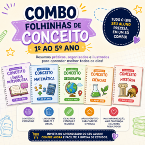 COMBO FOLHINHAS DE CONCEITO – 1º ao 5º ANO