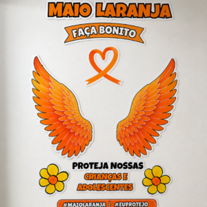 Painel Borboleta MAIO LARANJA