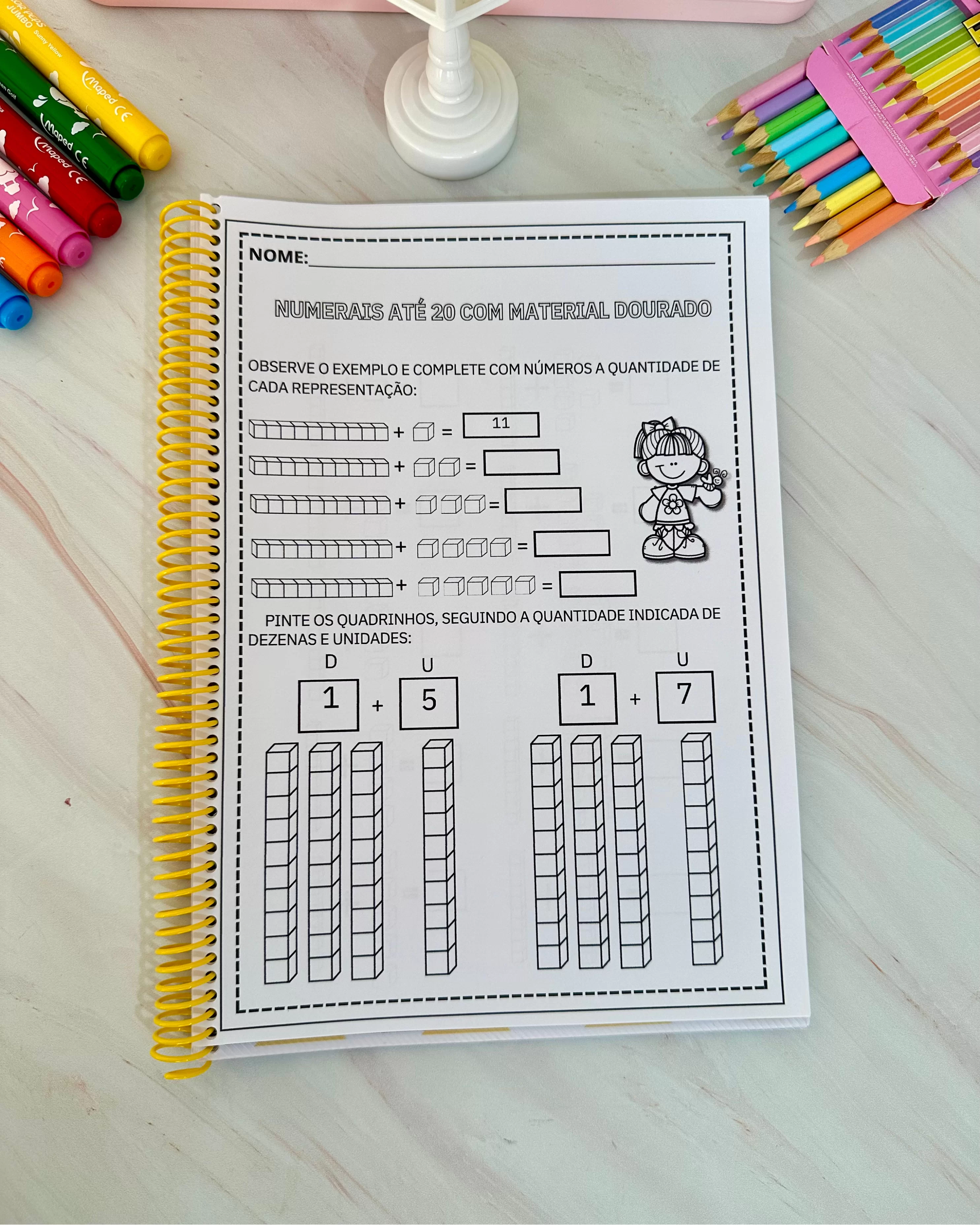 Apostila Numerais - Material Dourado - Imagem 5
