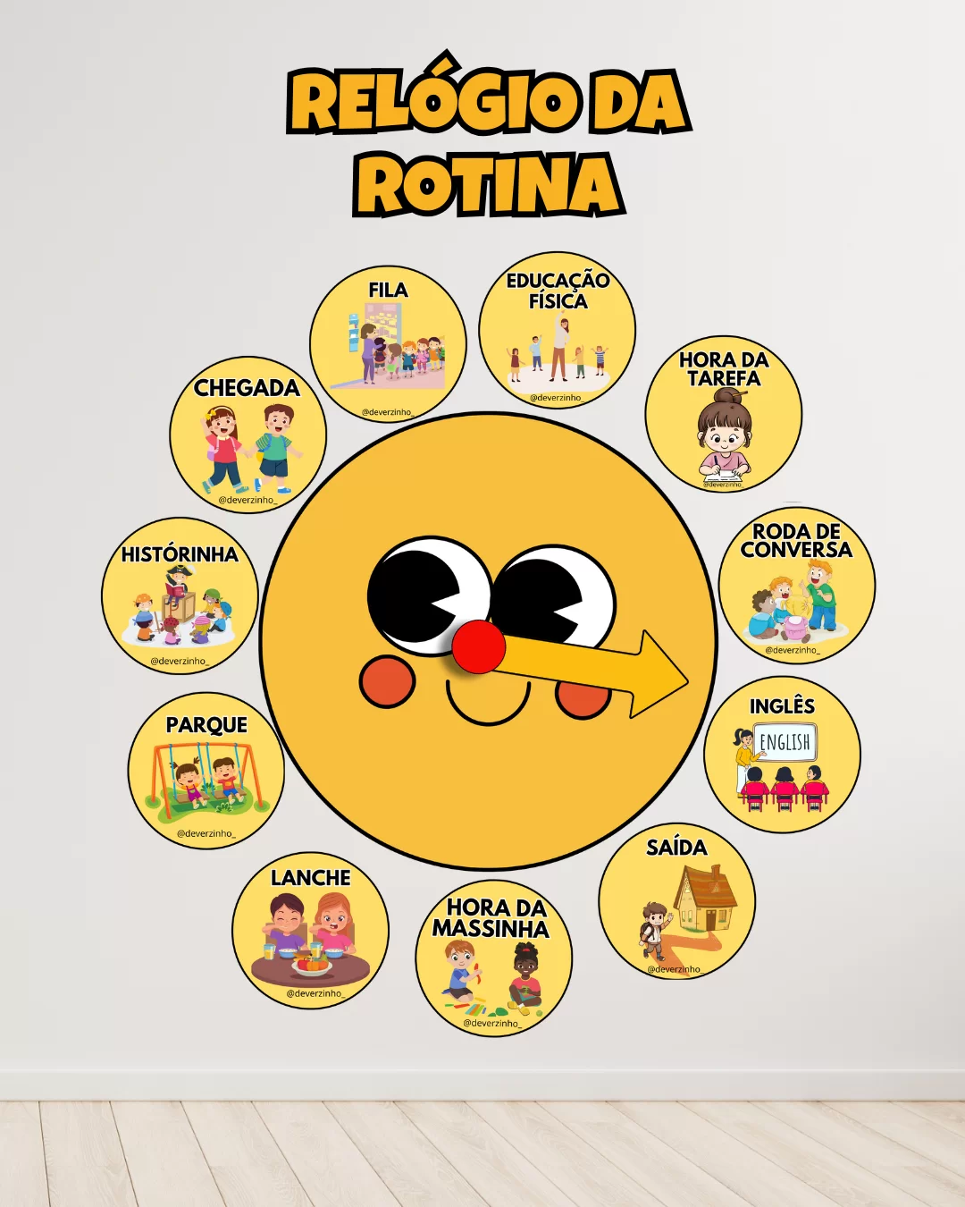 Relógio da Rotina da Educação Infantil - Imagem 4