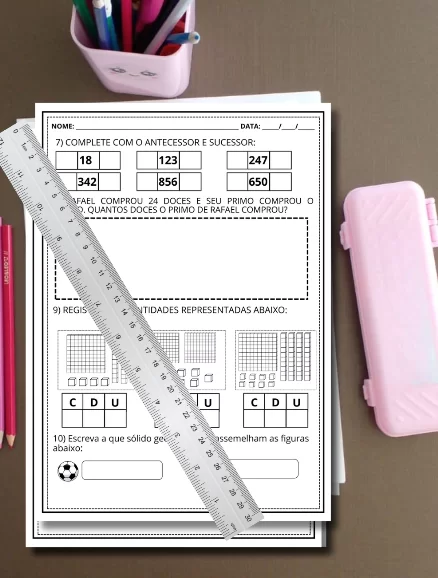 Avaliação de Matemática 2° ano - Imagem 2