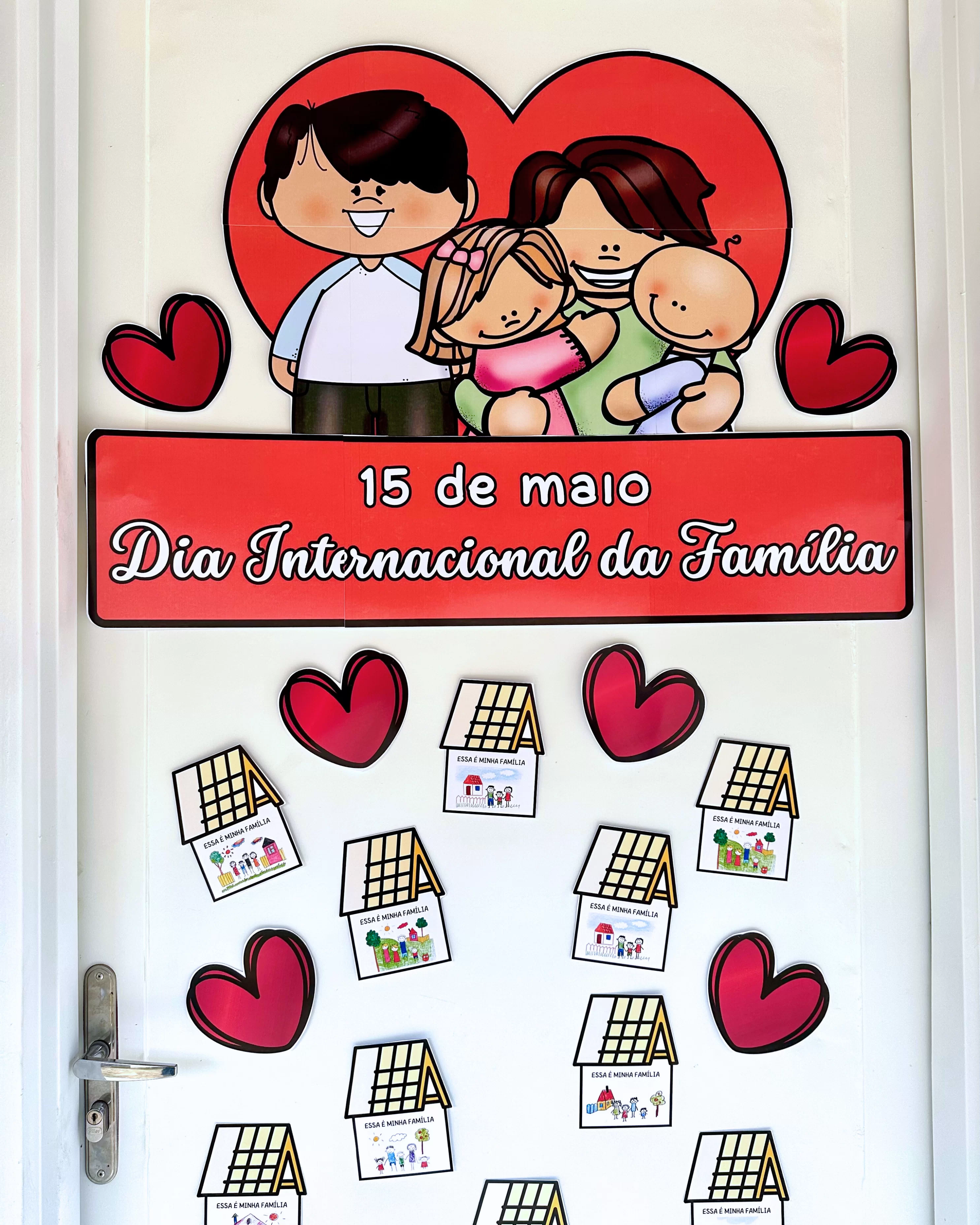 Decoração de Porta Família