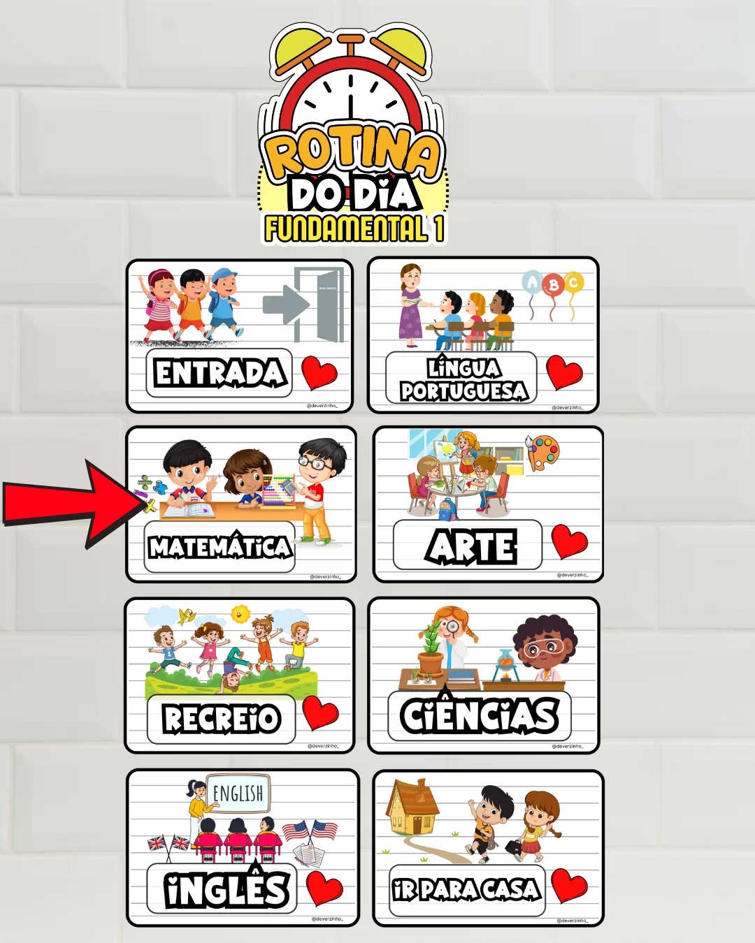 Quadro da Rotina - Ensino Fundamental 1 - Imagem 3