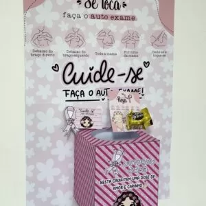 Bambolê e Caixa Motivacional Outubro Rosa