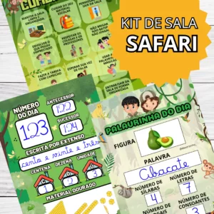 Kit de decoração de Sala - SAFARI