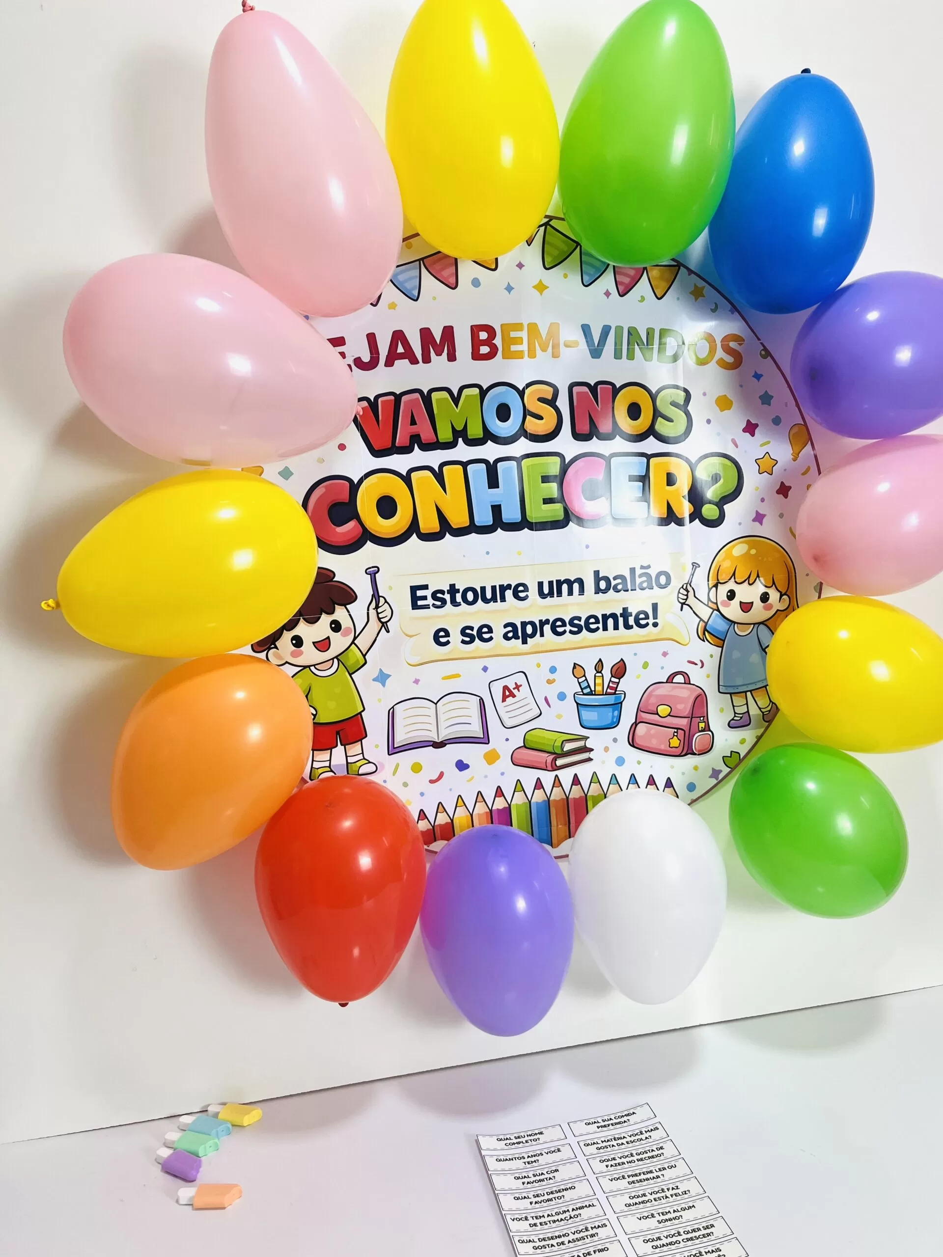 Dinâmica Volta às Aulas – Balões Interativos
