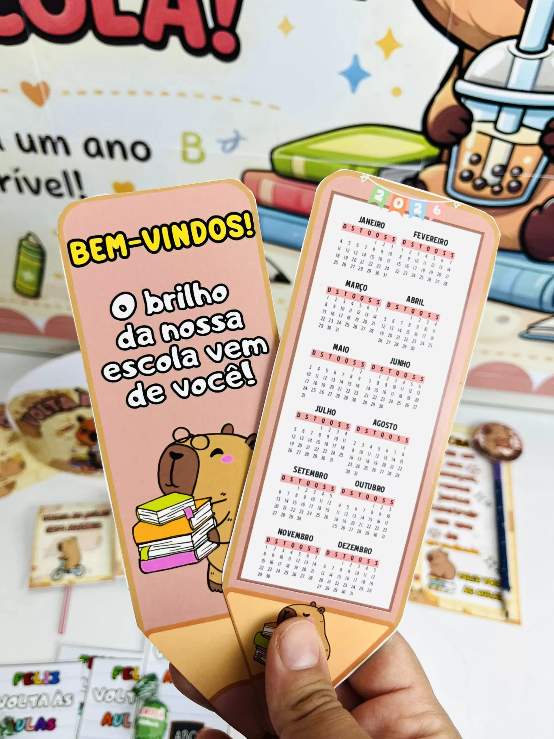 Kit Volta às Aulas – TEMA CAPIVARA - Imagem 3
