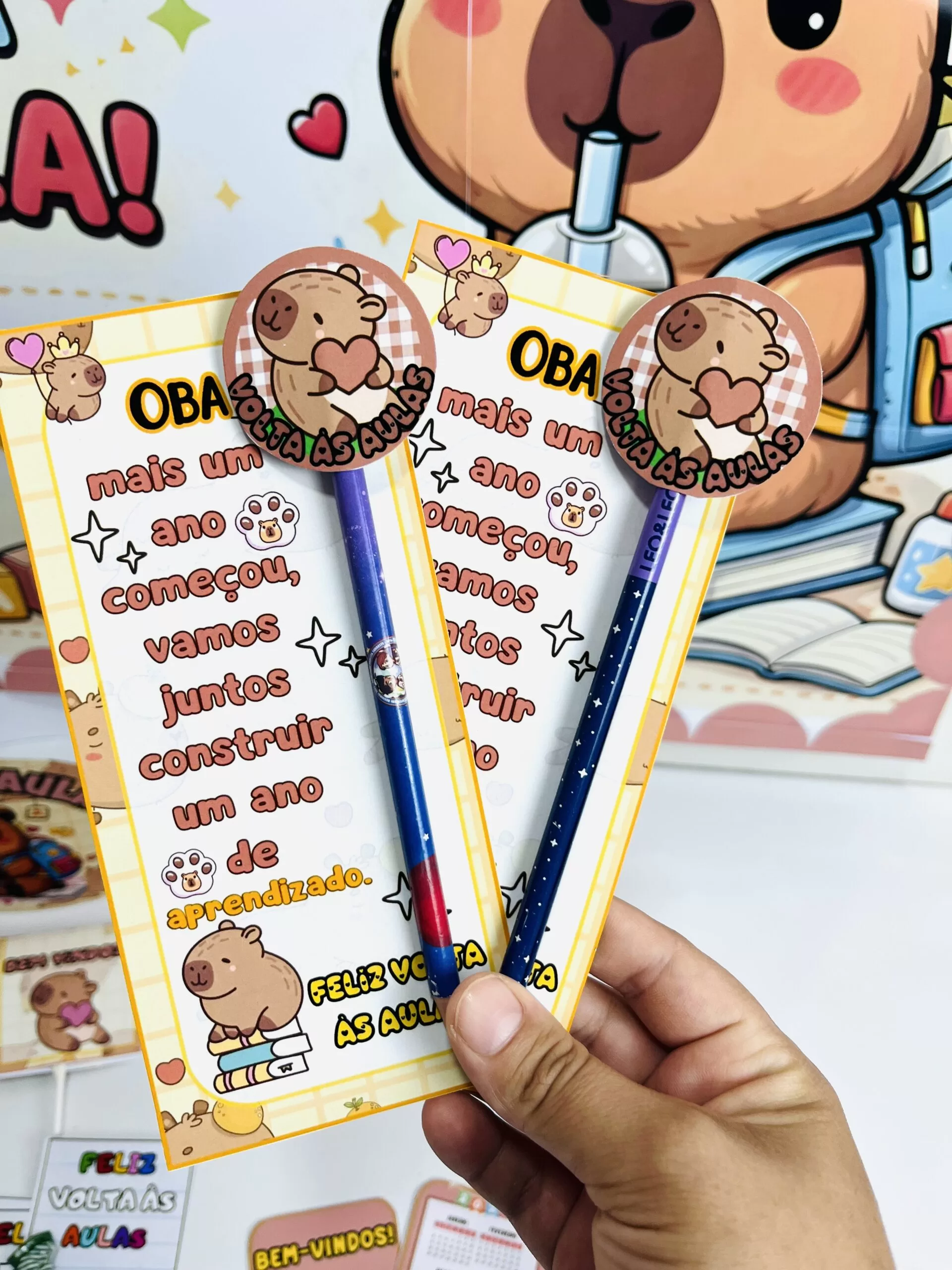 Kit Volta às Aulas – TEMA CAPIVARA - Imagem 2