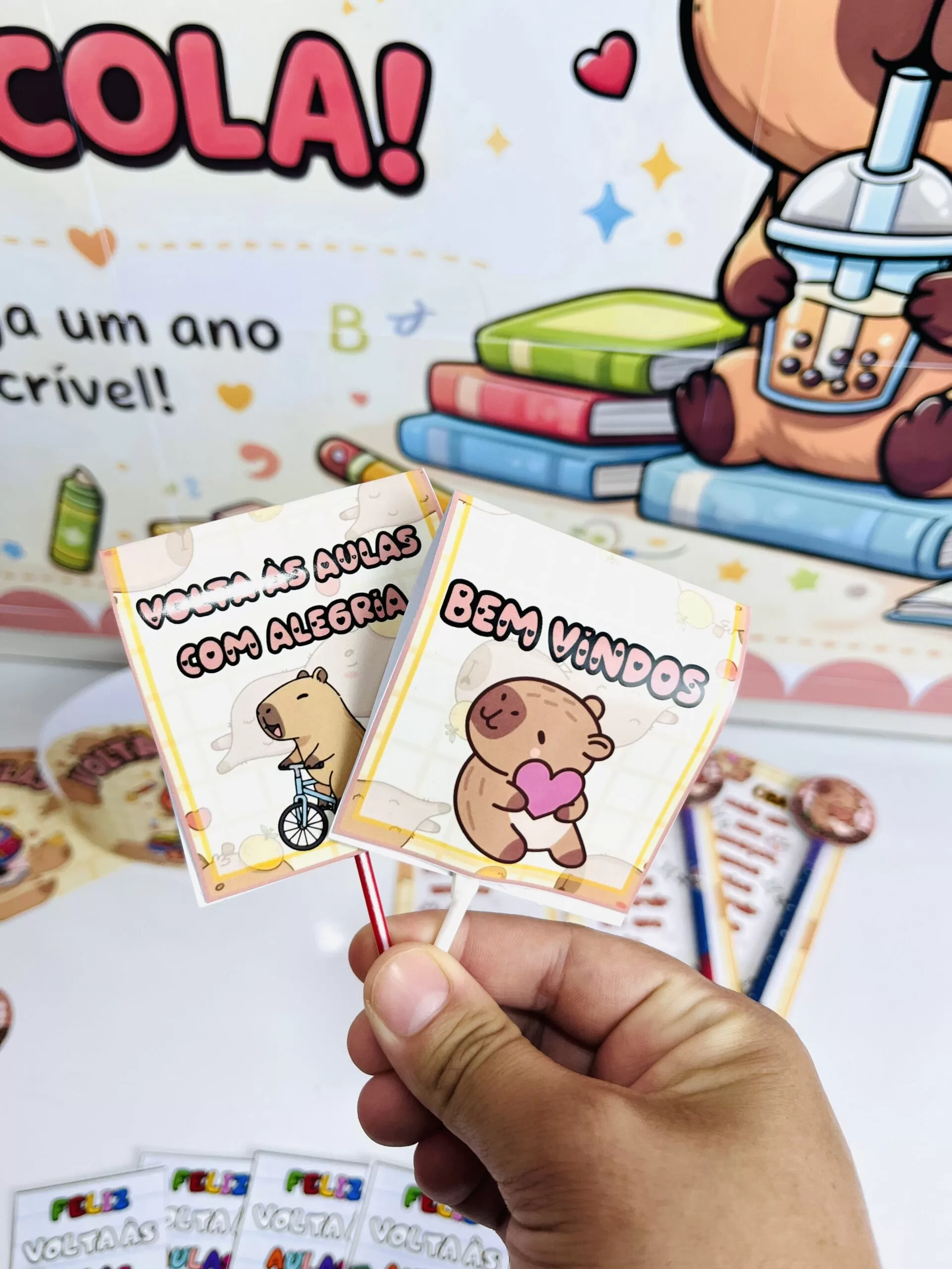 Kit Volta às Aulas – TEMA CAPIVARA - Imagem 9