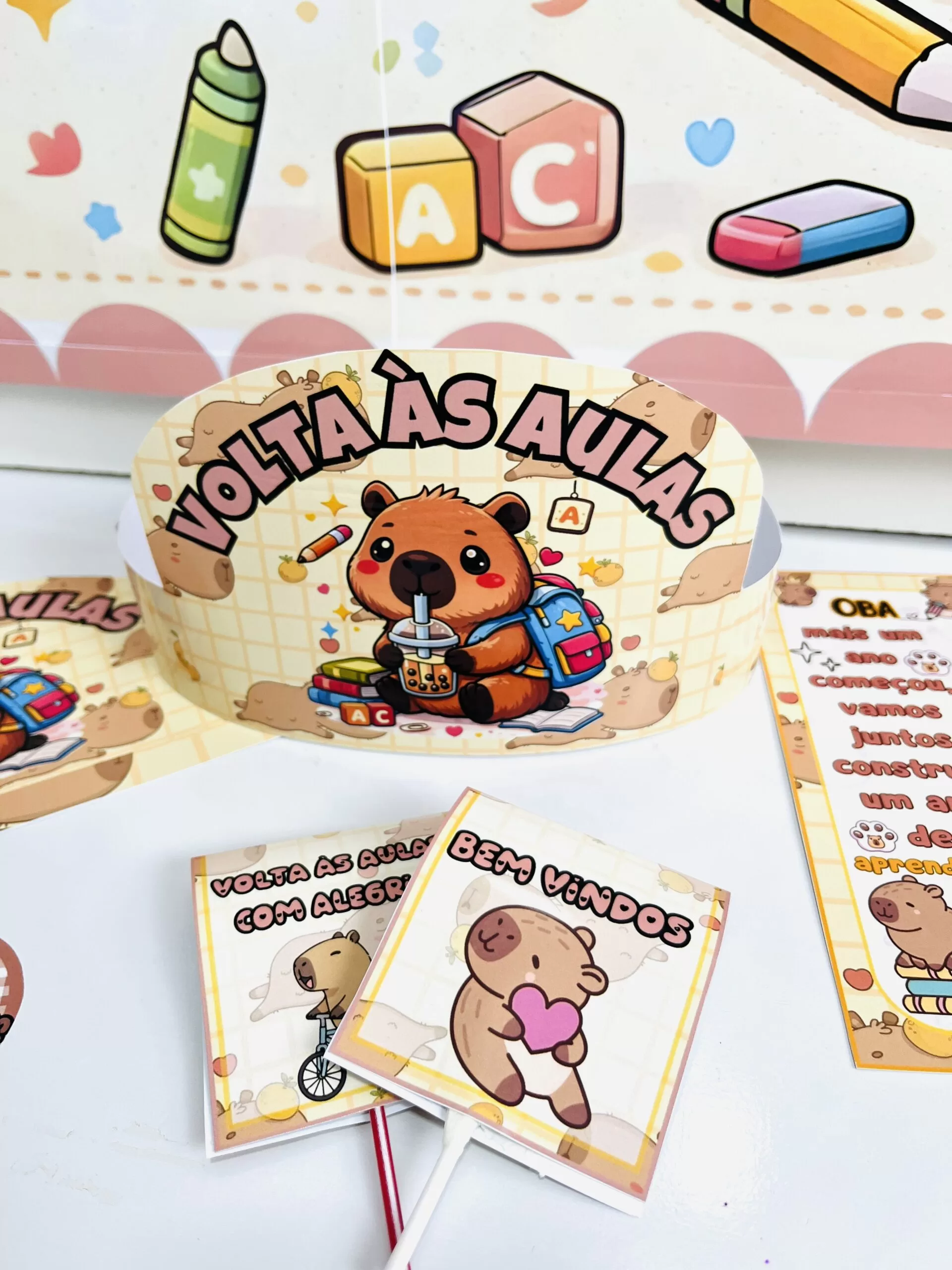 Kit Volta às Aulas – TEMA CAPIVARA - Imagem 10