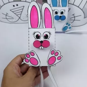 Coelhinho interativo + Coroa para Colorir