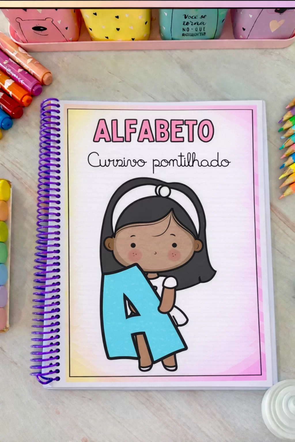 Alfabeto Cursivo Pontilhado