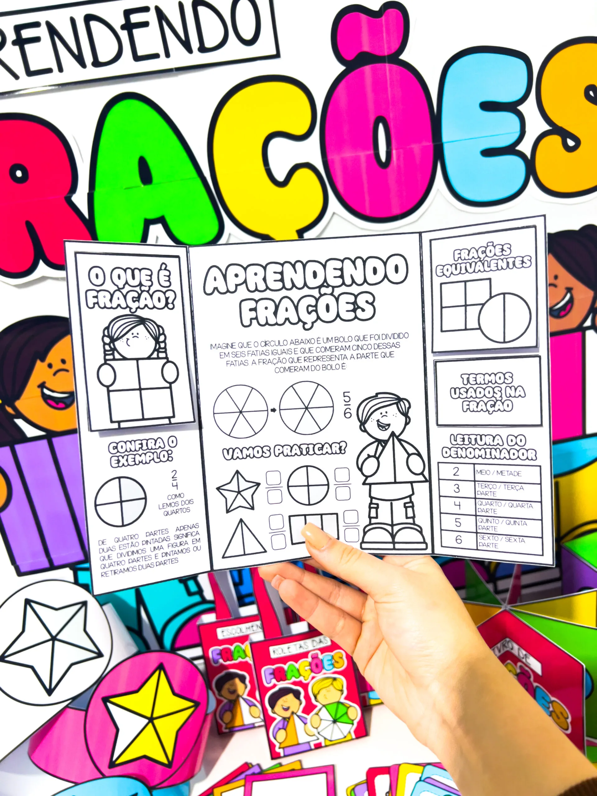 Lapbook Aprendendo Frações - Imagem 5
