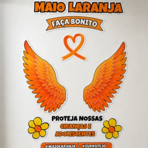 Painel Borboleta MAIO LARANJA