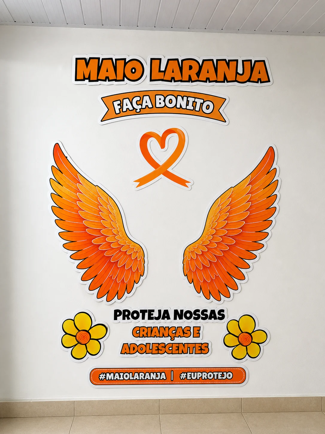 Painel Borboleta MAIO LARANJA