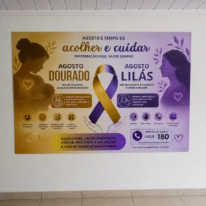Kit Agosto Lilás e Dourado