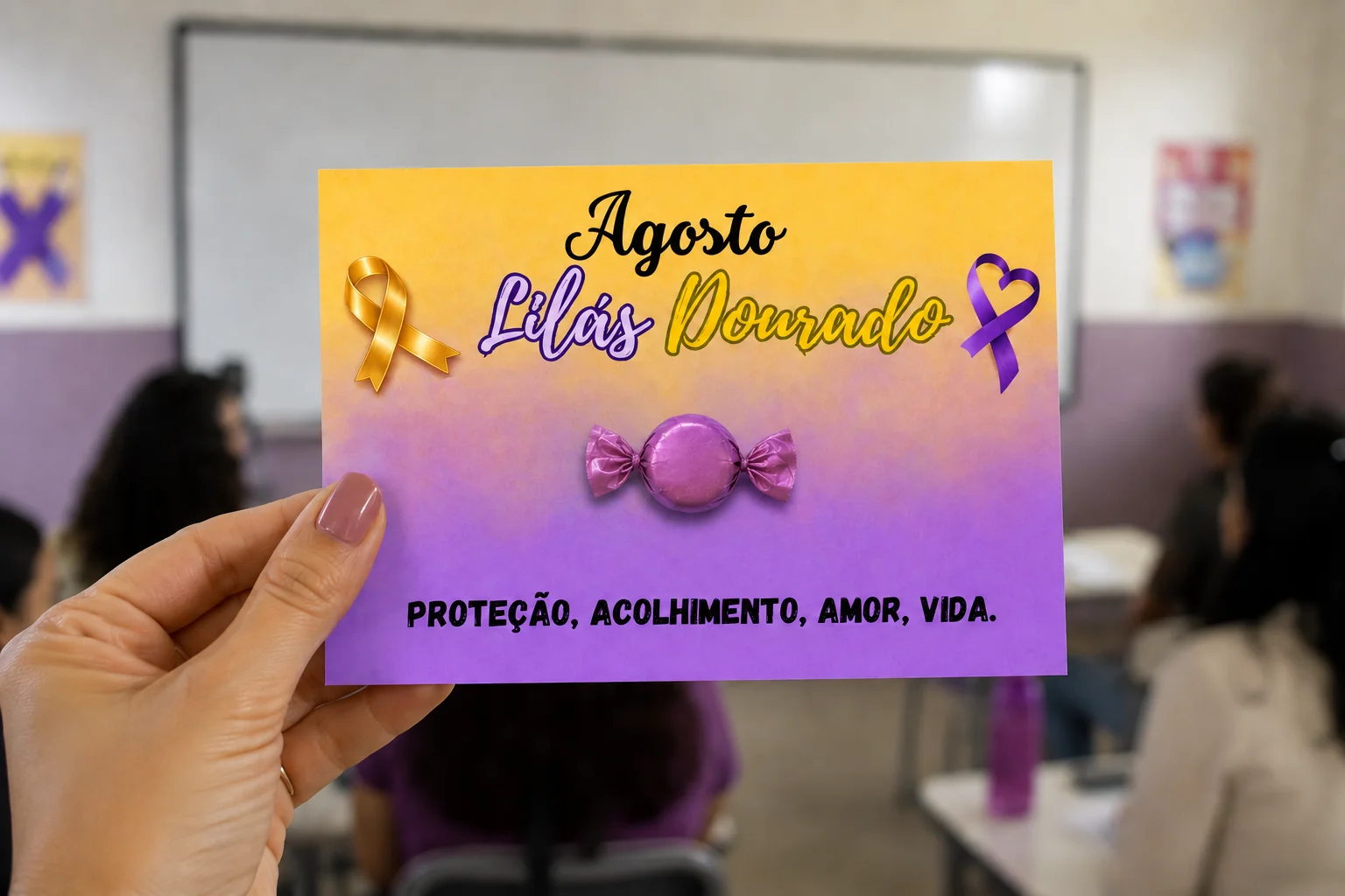 Kit Agosto Lilás e Dourado - Imagem 2