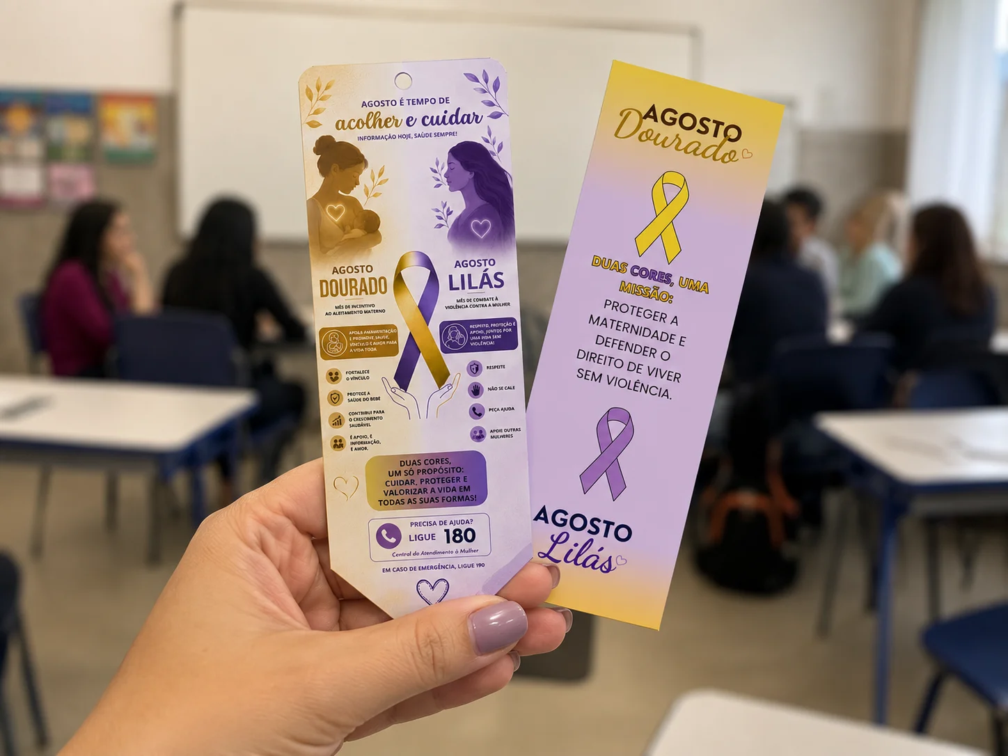 Kit Agosto Lilás e Dourado - Imagem 4