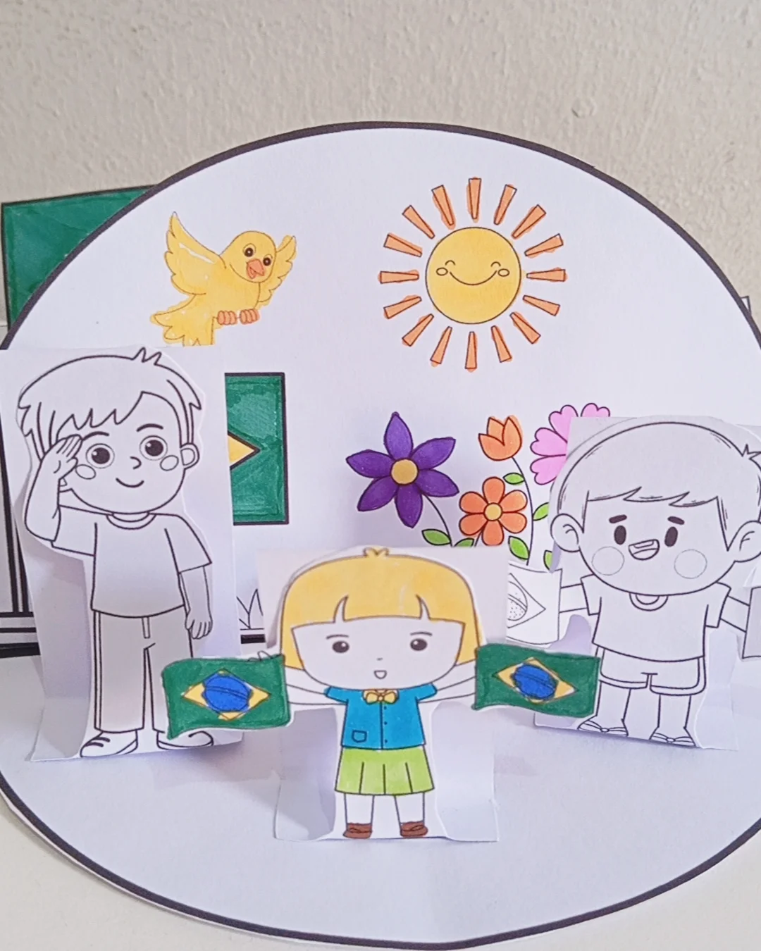 Cenário 3D e Balancê Dia da Bandeira interativo - Imagem 3